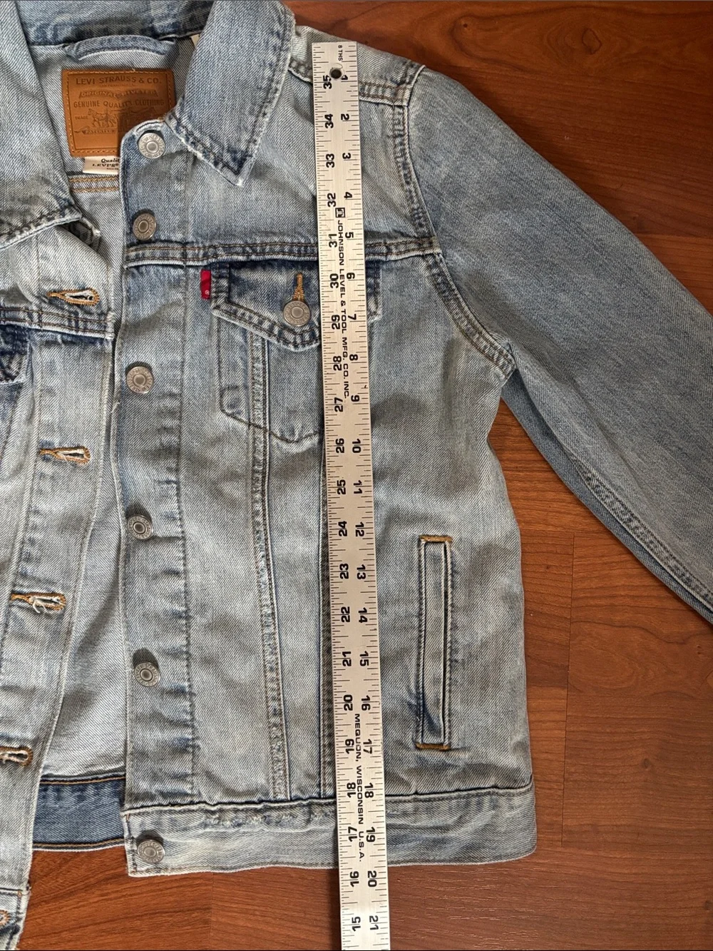 Levi's Light Blue Denim Trucker Jacket - Picture 6 of 7